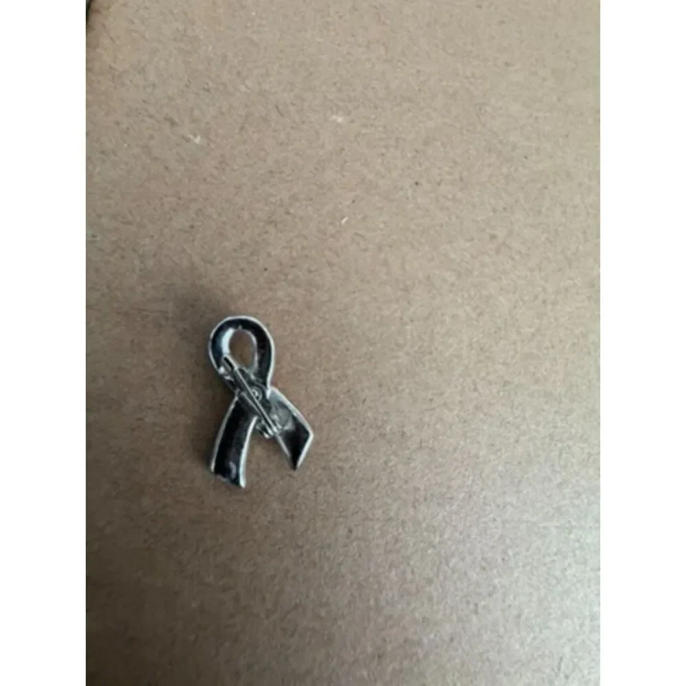 Breast cancer awareness pink ribbon lapel pin